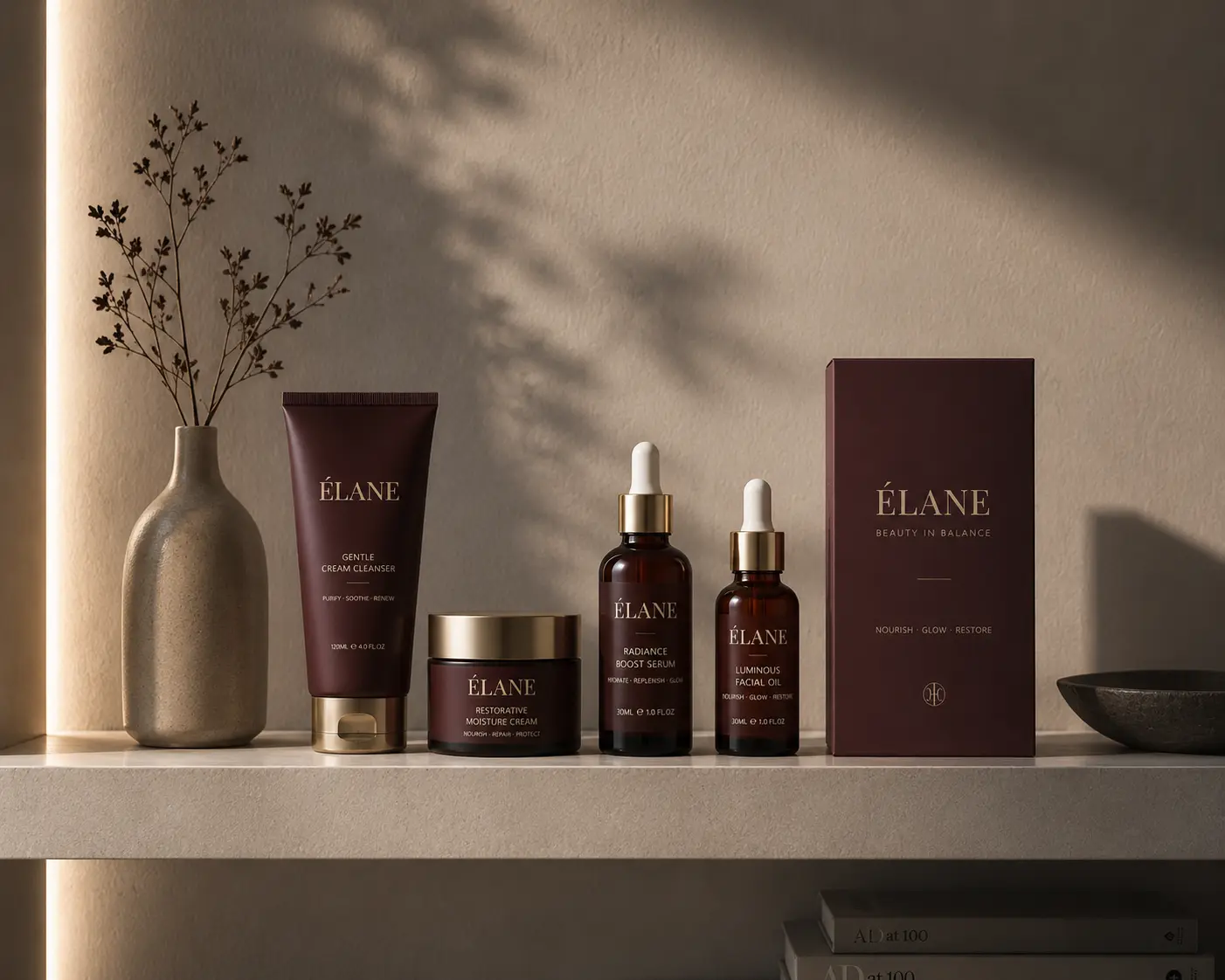 Minimal shelf presentation