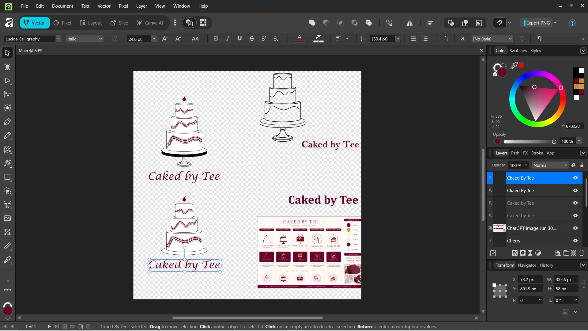 Caked by Tee — Refinement