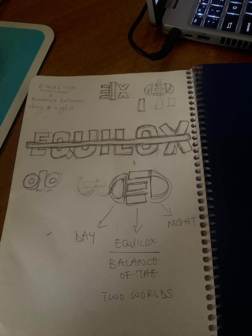 Sketch ideation — exploring 'balance of two worlds'