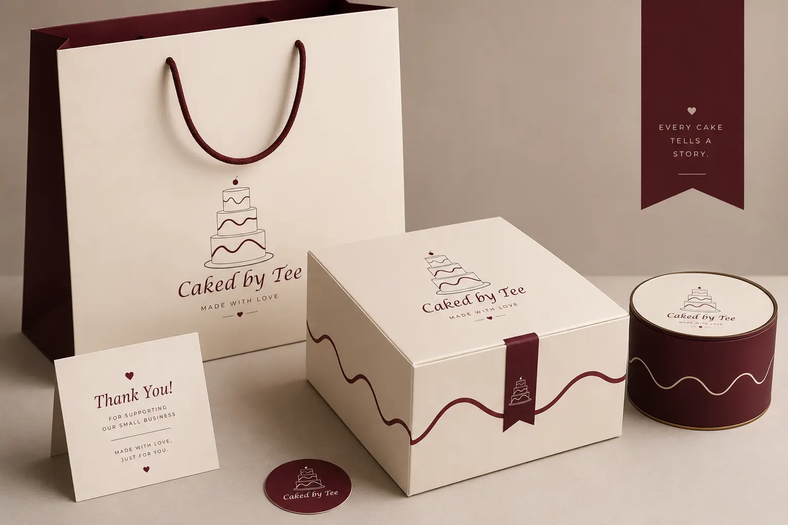 Caked by Tee — Packaging