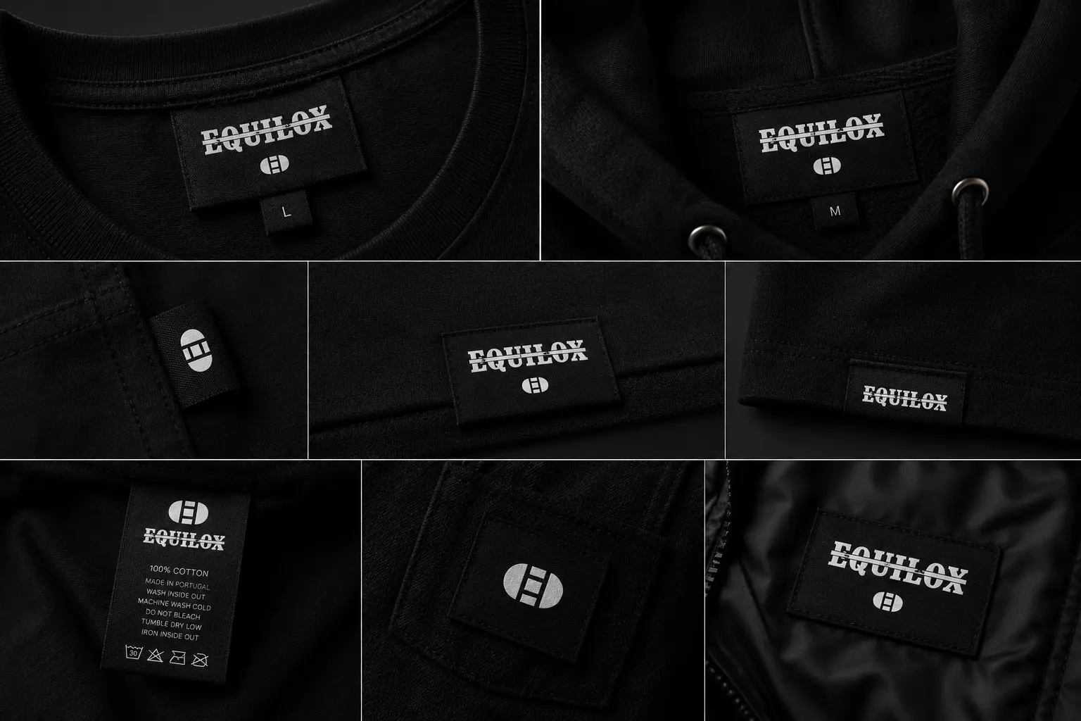 Equilox — Garment labels across the range